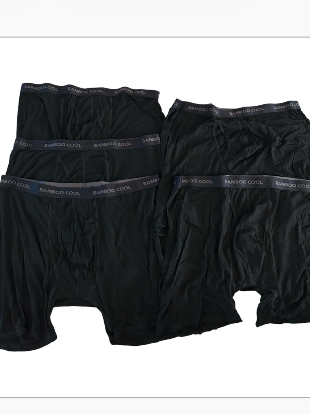 BAMBOO COOL Ultra Soft Men's Boxer Briefs 5 Pack, Size XXL, NWT - Picture 2 of 10